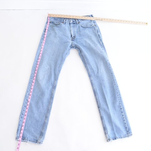 Levi's Light Blue Men's Straight Jeans - Picture 4 of 15